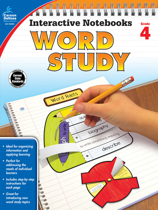 Title details for Interactive Notebooks Word Study, Grade 4 by Carson Dellosa Education - Available